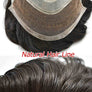 Fine Mono with Thin Skin and Lace Front Stock Hairpieces for Men