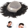 Mono with Thin Skin Perimeter Off Black Hairpieces for Men