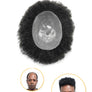 Hair Pieces for African Americans with Lace Front and Skin Back and Sides
