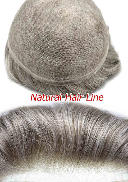 Swiss Lace Hair System with High-Quality Remy Hair